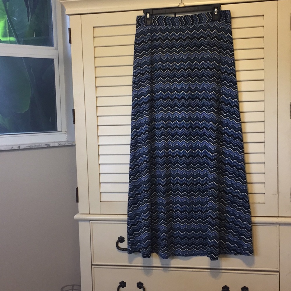 Blue Maxi Skirt, M Petite.